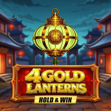 4 Gold Lanterns Hold & Win